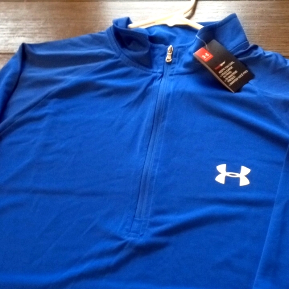 Large Blue Under Armour long sleeve shirt.